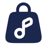 Bag Music SVG Icon